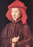 EYCK, Jan van Portrait of Giovanni Arnolfini  s oil painting artist